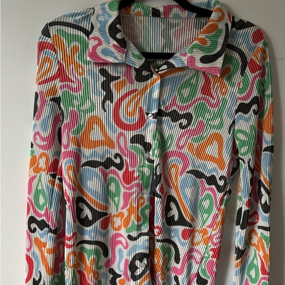 Unbranded Printed Button Up Shirt - Picture 3 of 4